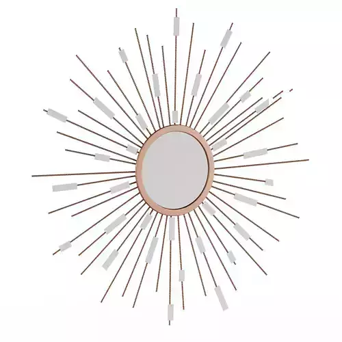 Starburst Mirrored Wall Sculpture Gold