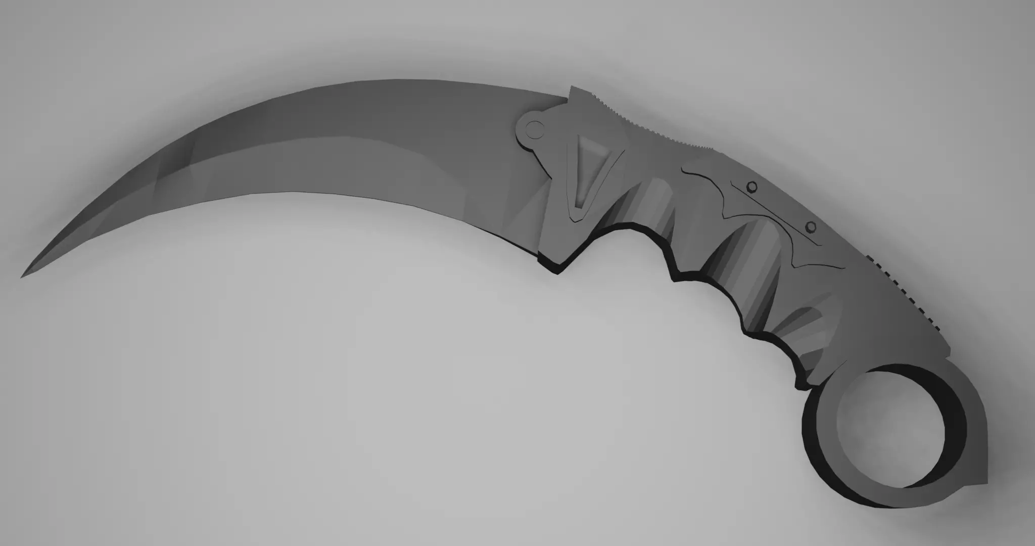 karambit knife -Artistry 3D Free low-poly 3D model