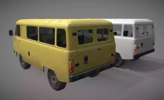  Soviet era van low poly