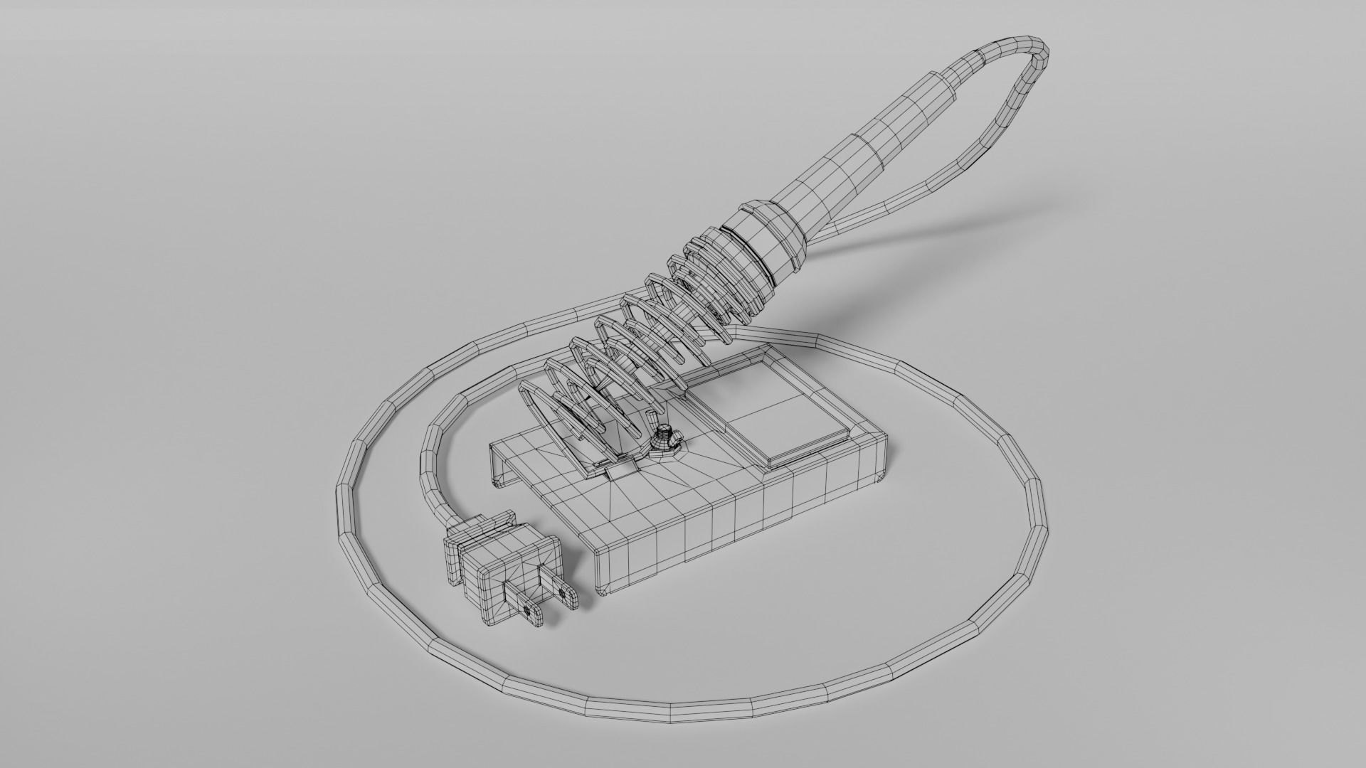 Soldering pen 3D model_7
