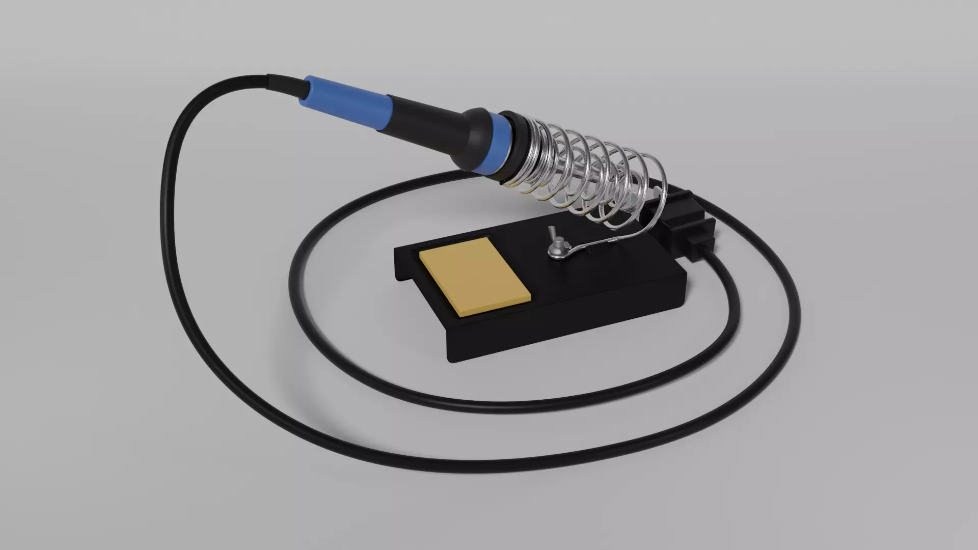 Soldering pen 3D model_0