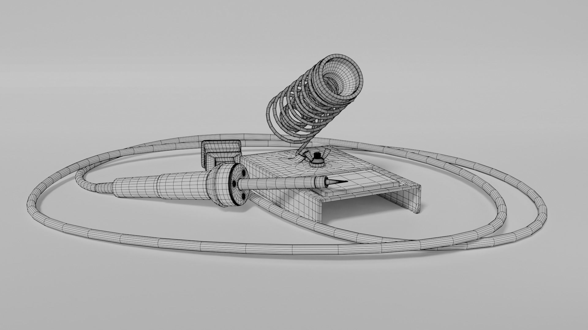 Soldering pen 3D model_3