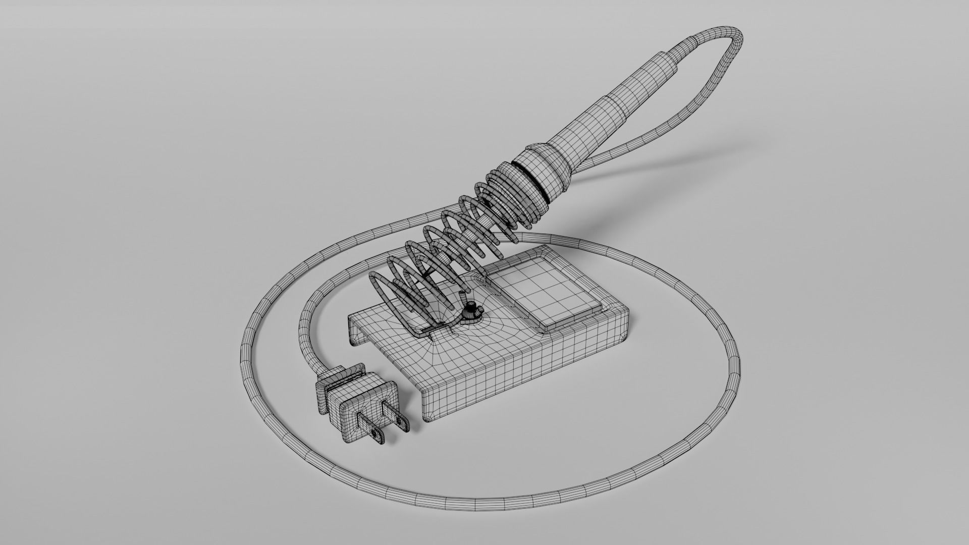 Soldering pen 3D model_4