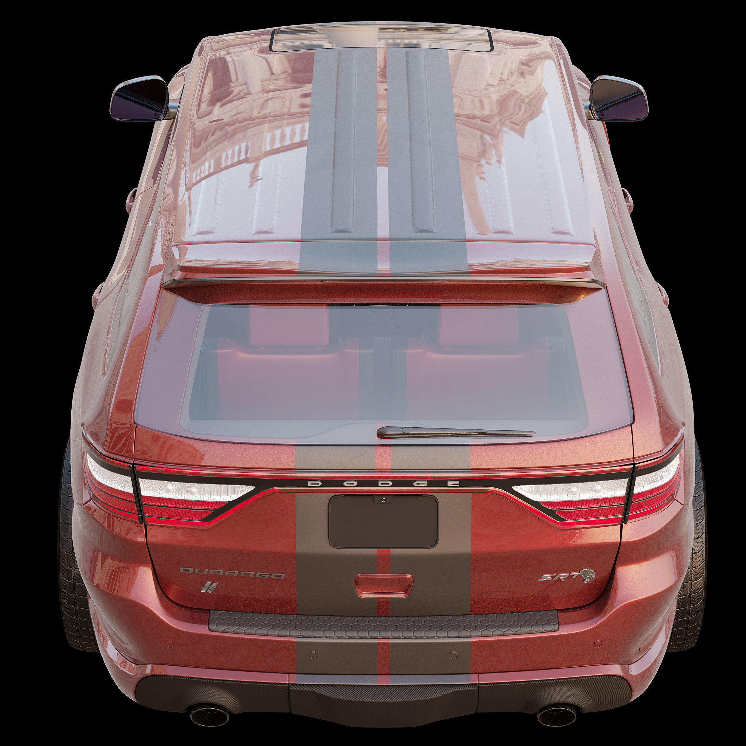 AVE DODGE DURANGO SRT HELLCAT 2021 PBR UNREAL ENGINE Low-poly 3D model_7