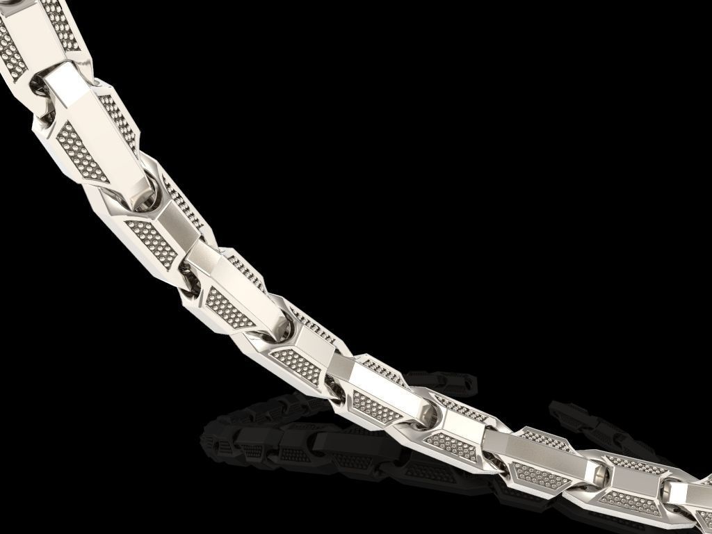 Necklace for men Chain 3D print model_2