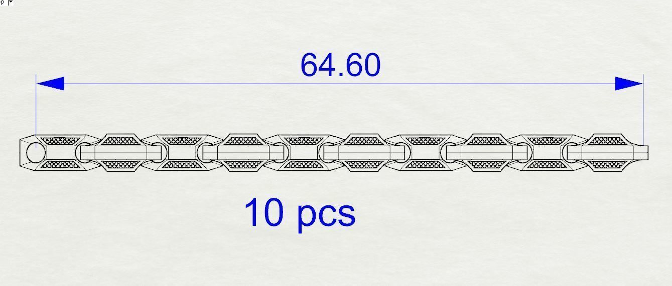 Necklace for men Chain 3D print model_5