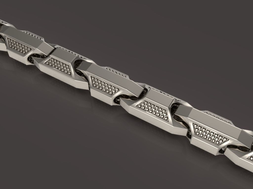 Necklace for men Chain 3D print model_4