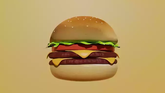Cheeseburger hamburger 3D model