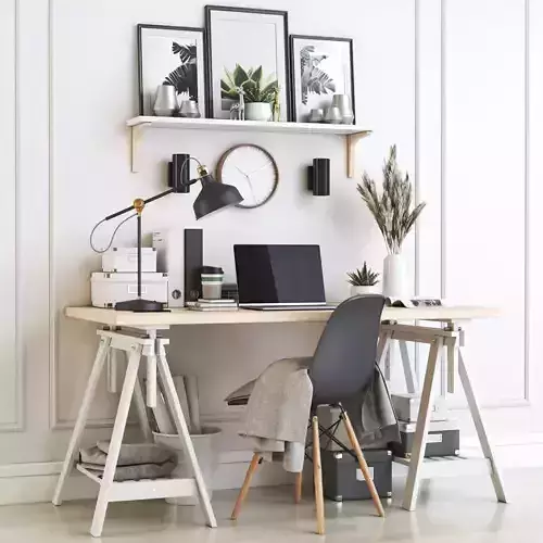 Office workplace 20 3D model