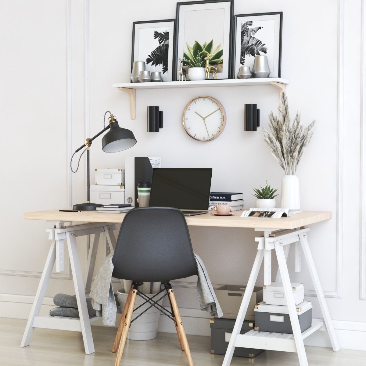 Office workplace 20 3D model_4