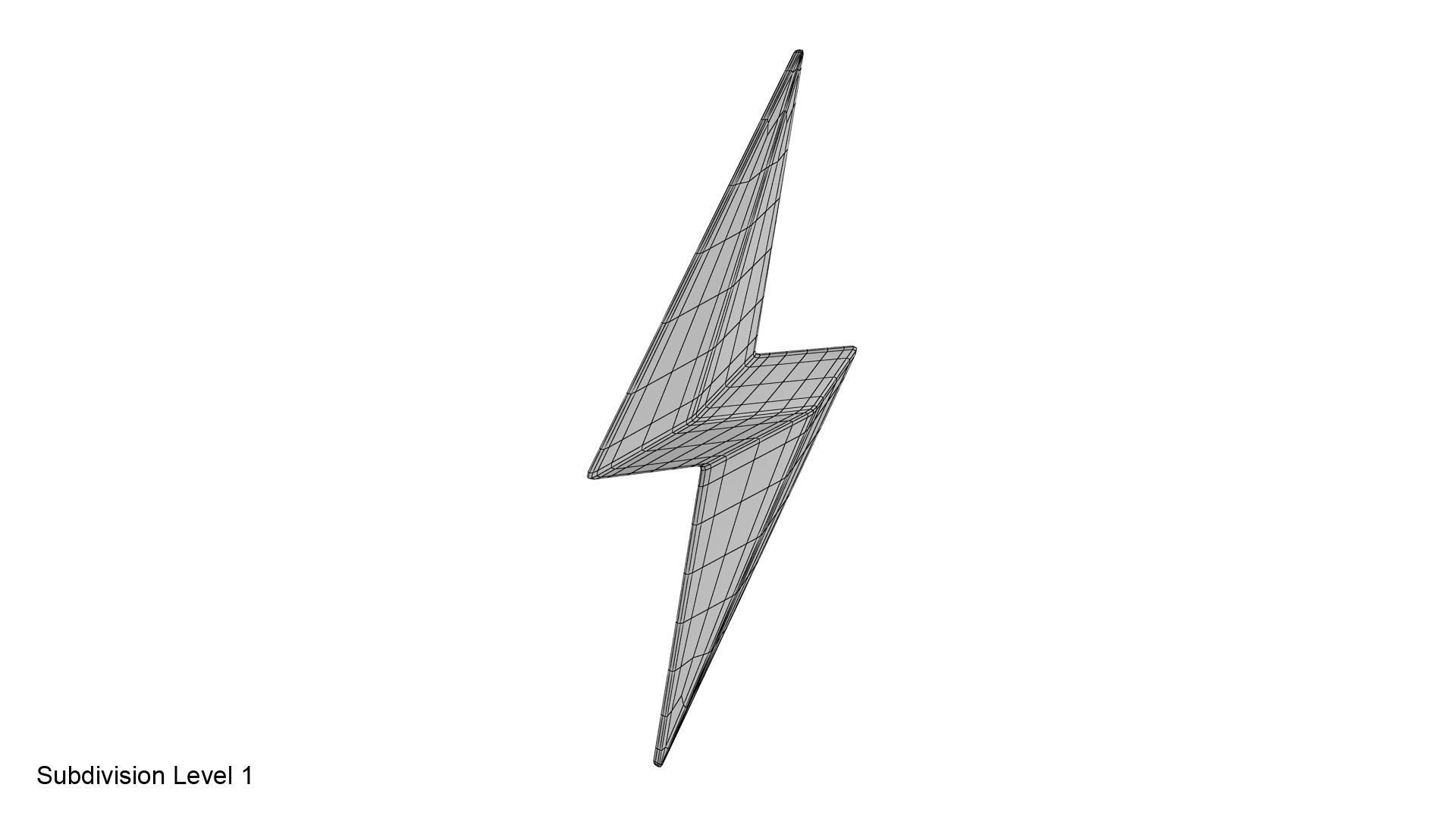 Lightning symbol 3D model_17