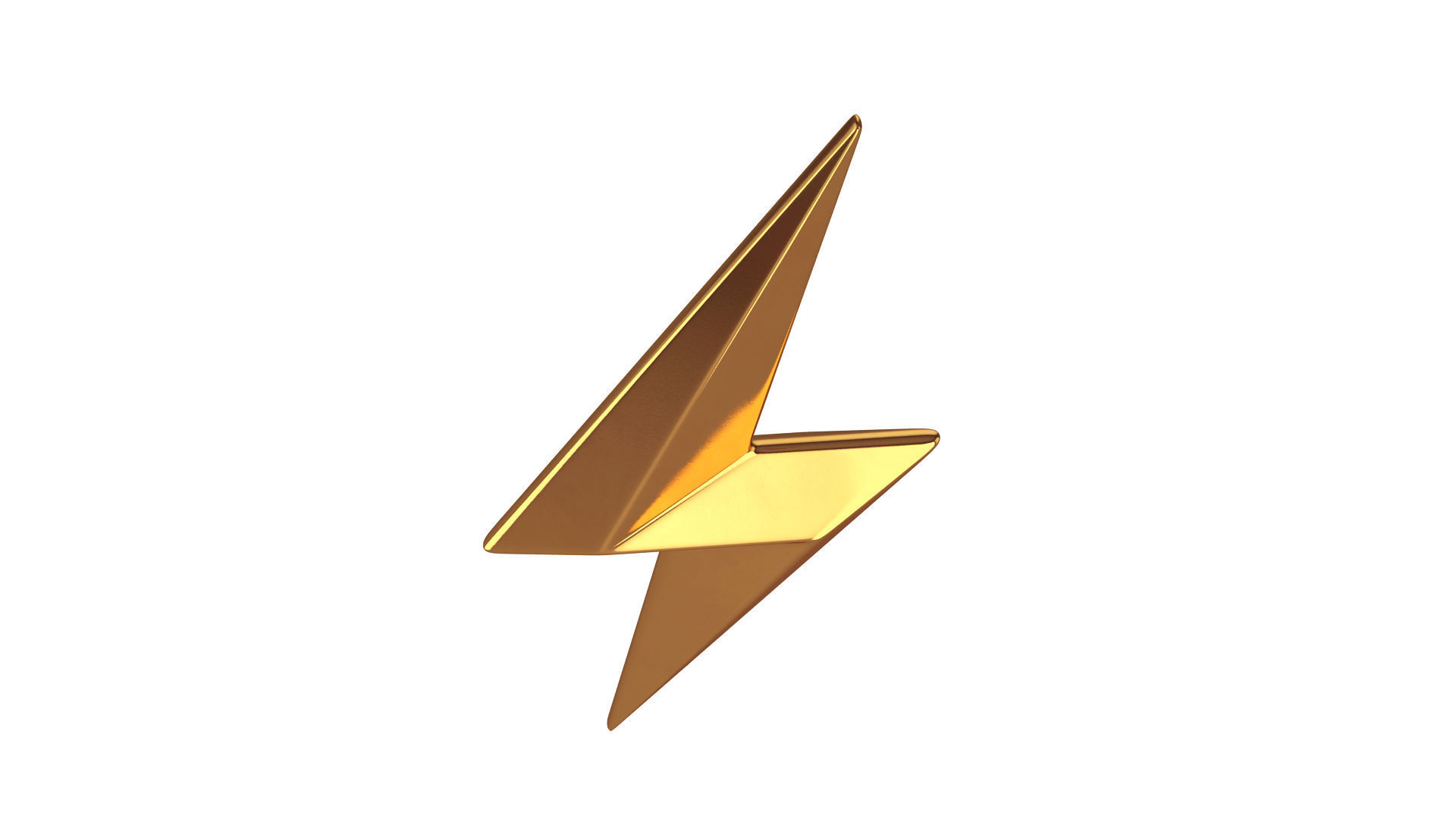 Lightning symbol 3D model_6
