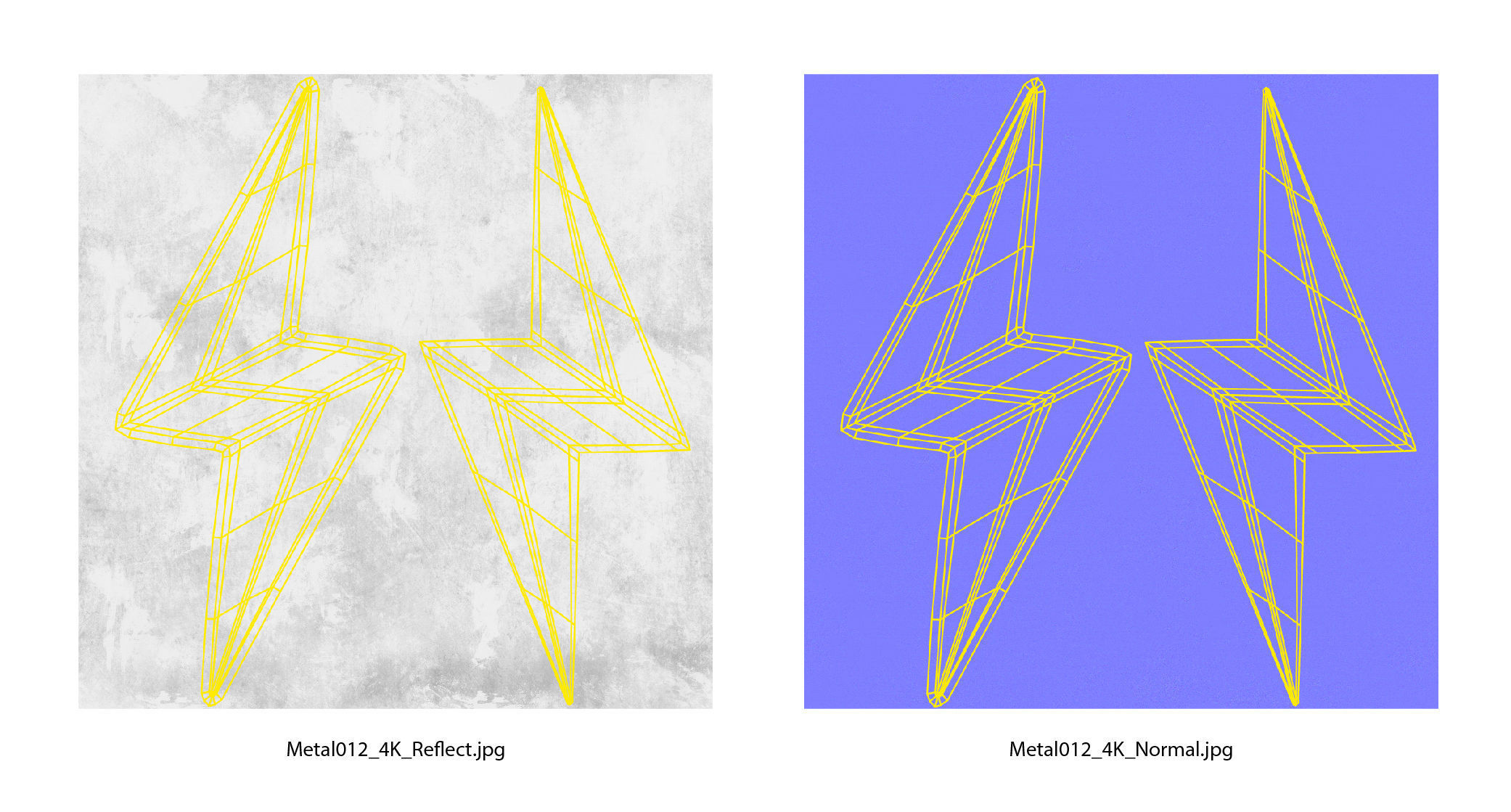 Lightning symbol 3D model_9