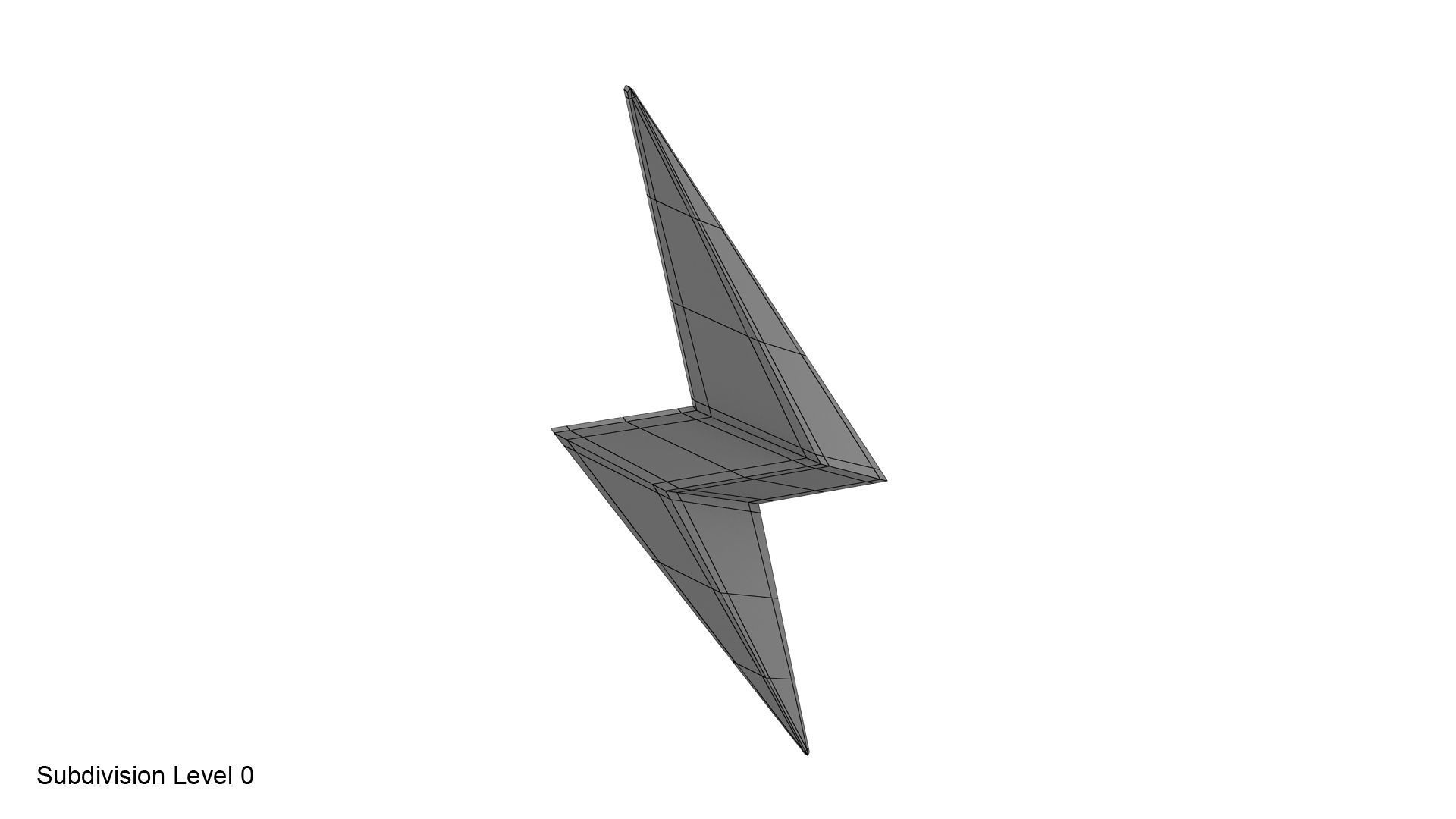 Lightning symbol 3D model_12