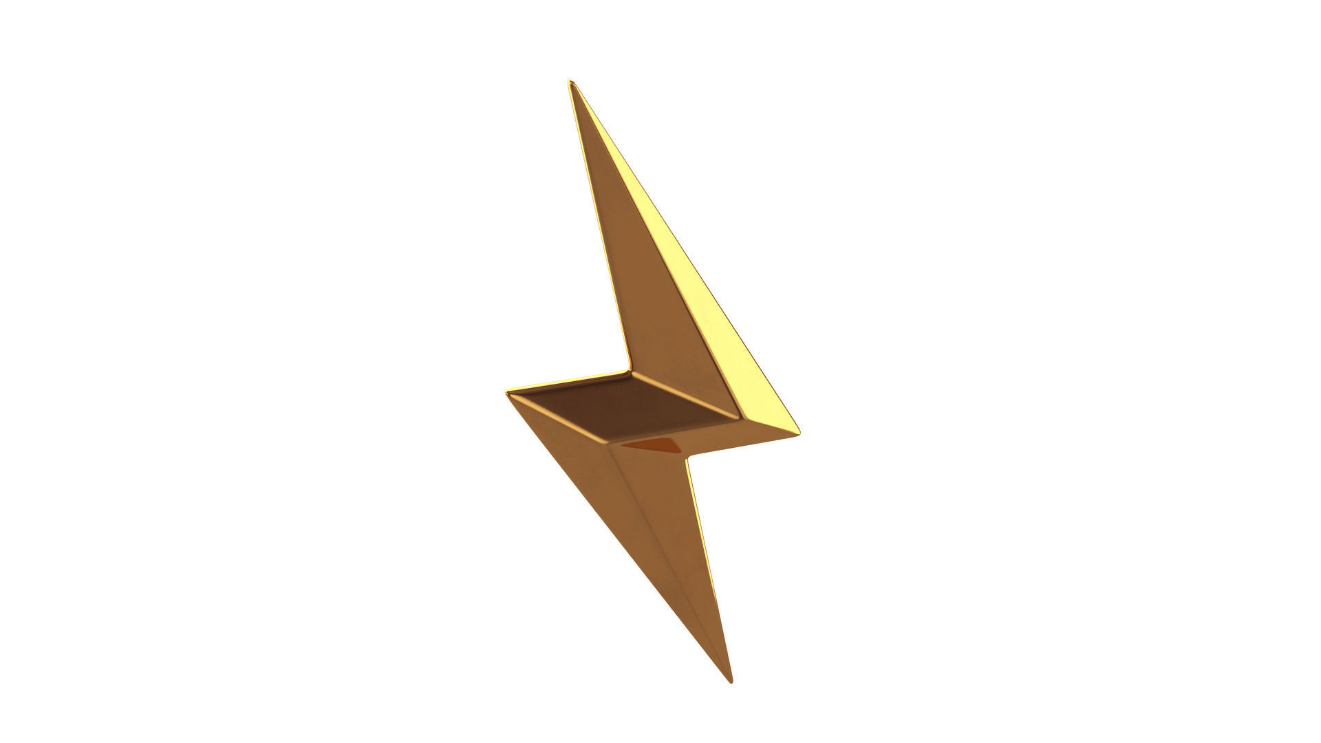 Lightning symbol 3D model_4