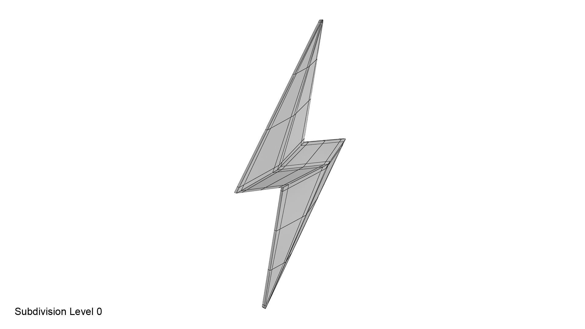 Lightning symbol 3D model_10