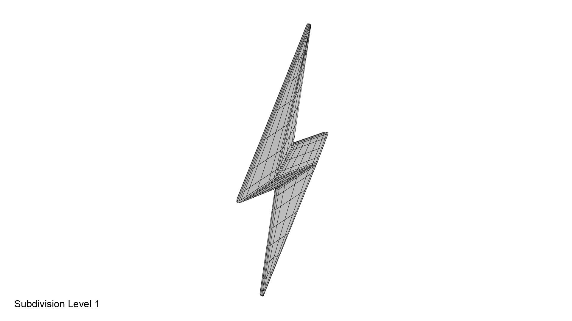 Lightning symbol 3D model_20
