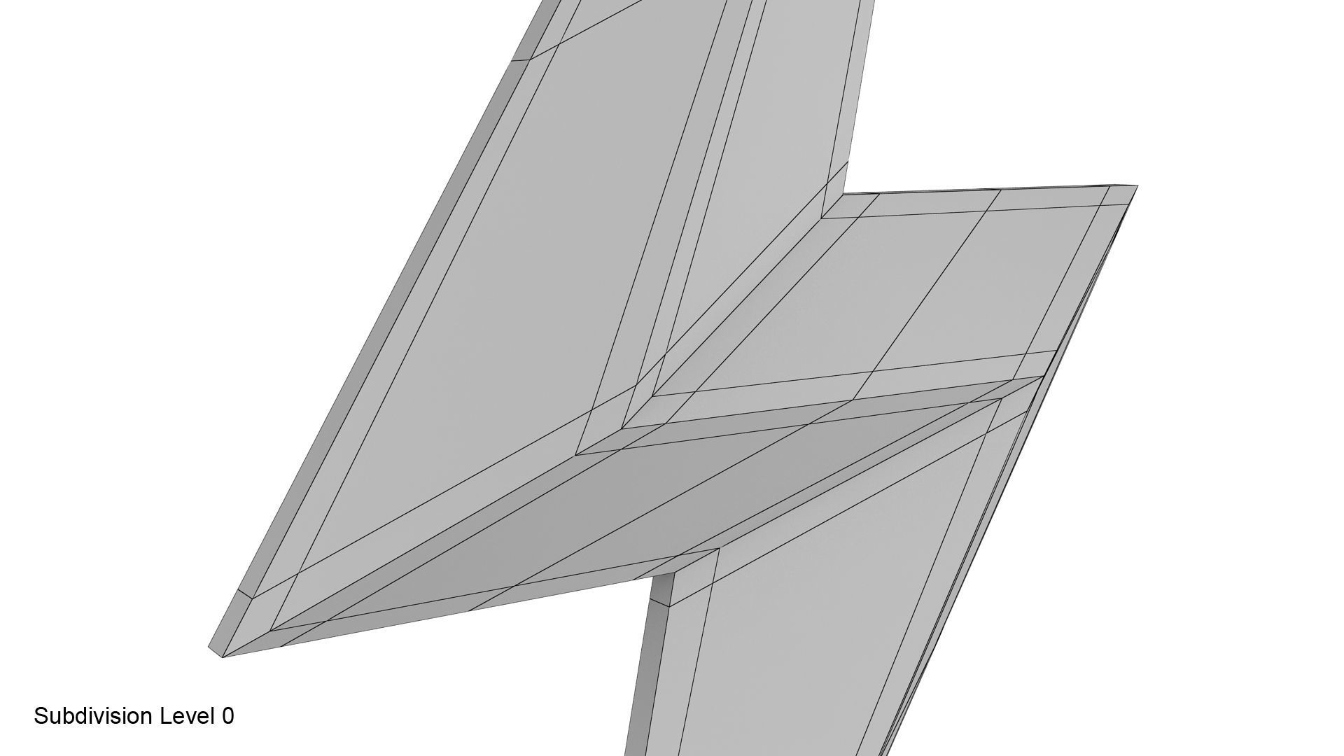 Lightning symbol 3D model_15