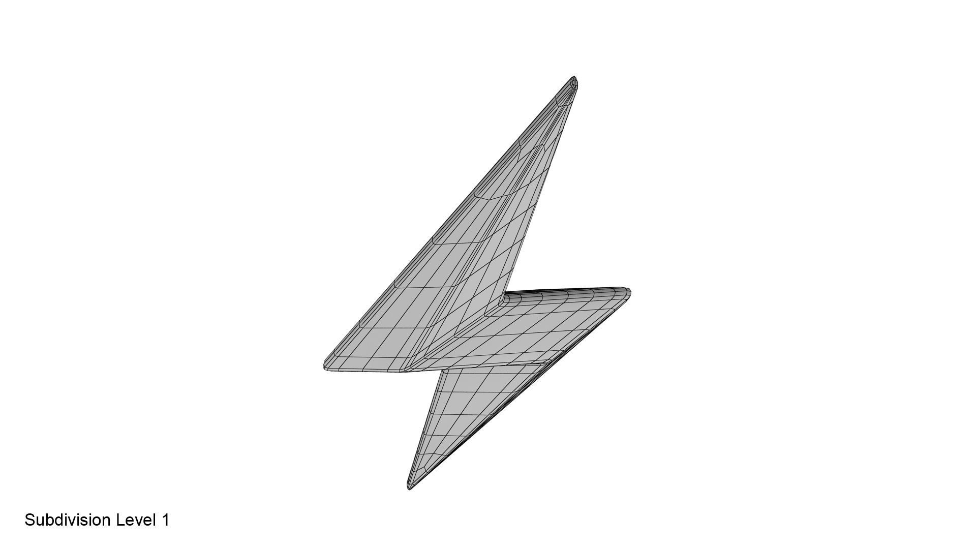 Lightning symbol 3D model_21