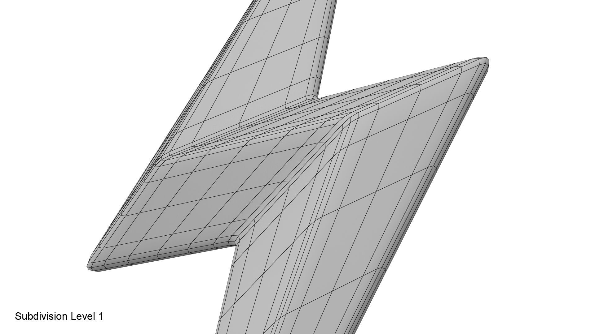 Lightning symbol 3D model_23