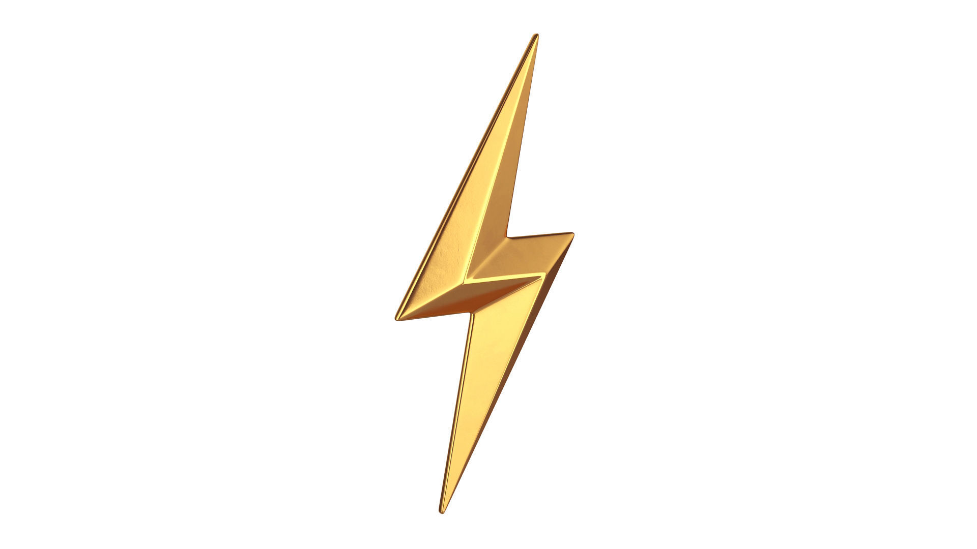 Lightning symbol 3D model_2