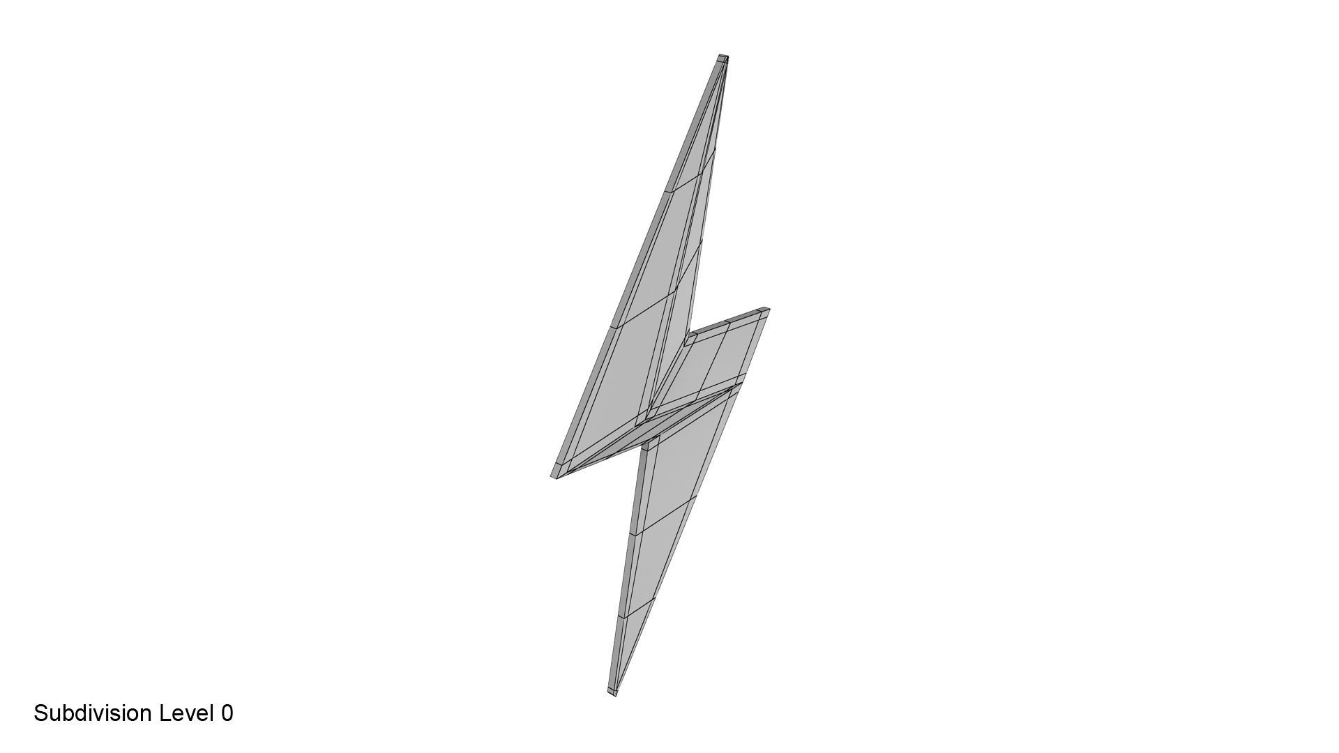Lightning symbol 3D model_13