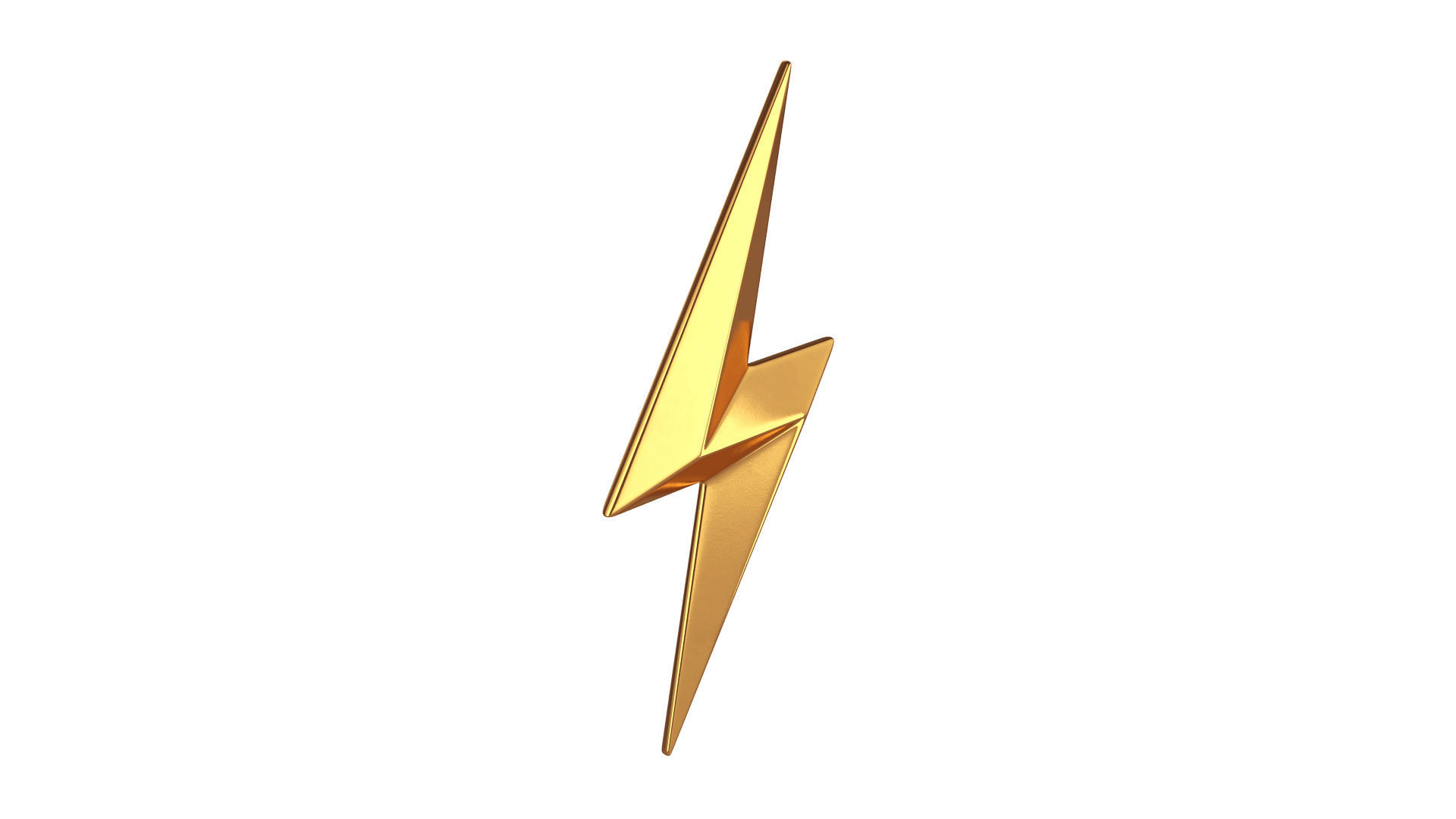 Lightning symbol 3D model_5