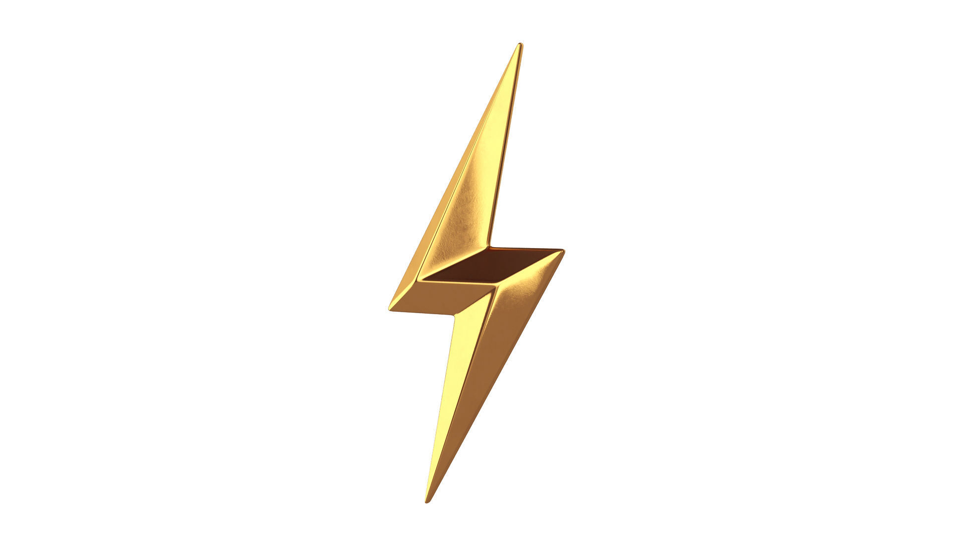 Lightning symbol 3D model_3