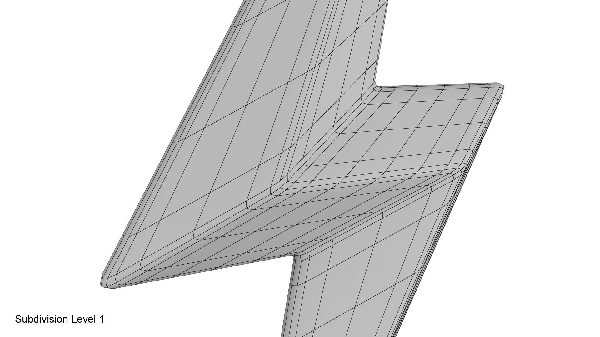 Lightning symbol 3D model_22