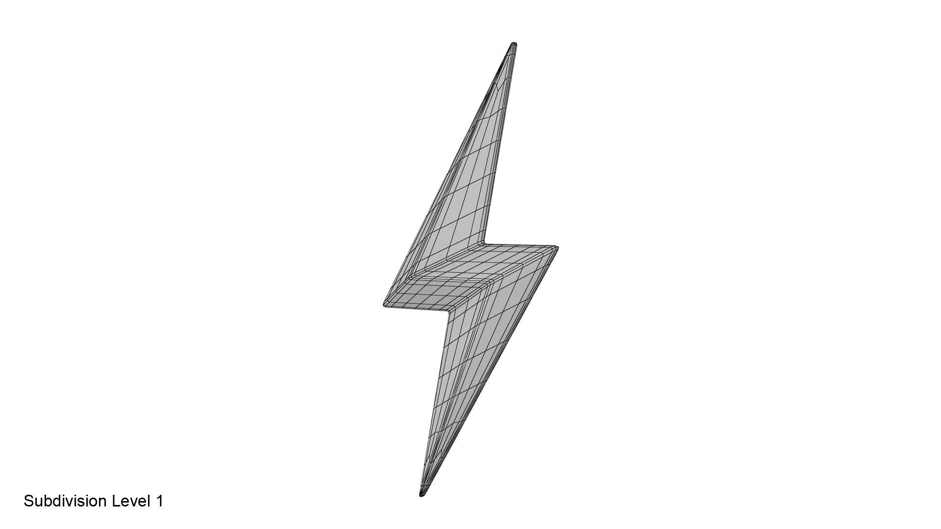 Lightning symbol 3D model_18