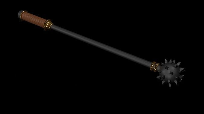 Medieval mace - Low-poly 3D model