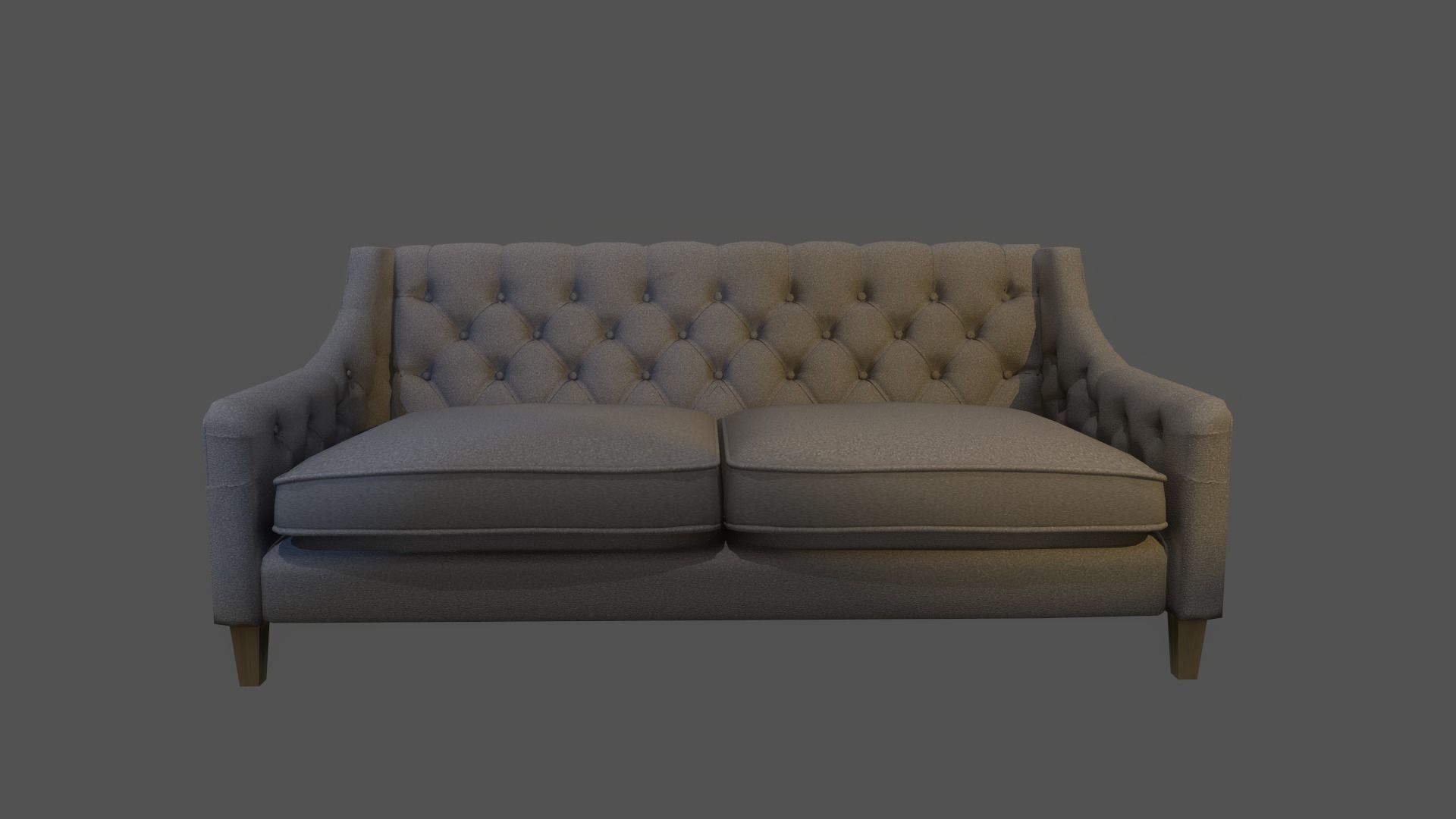 Sofa with color variations Low-poly 3D model_3
