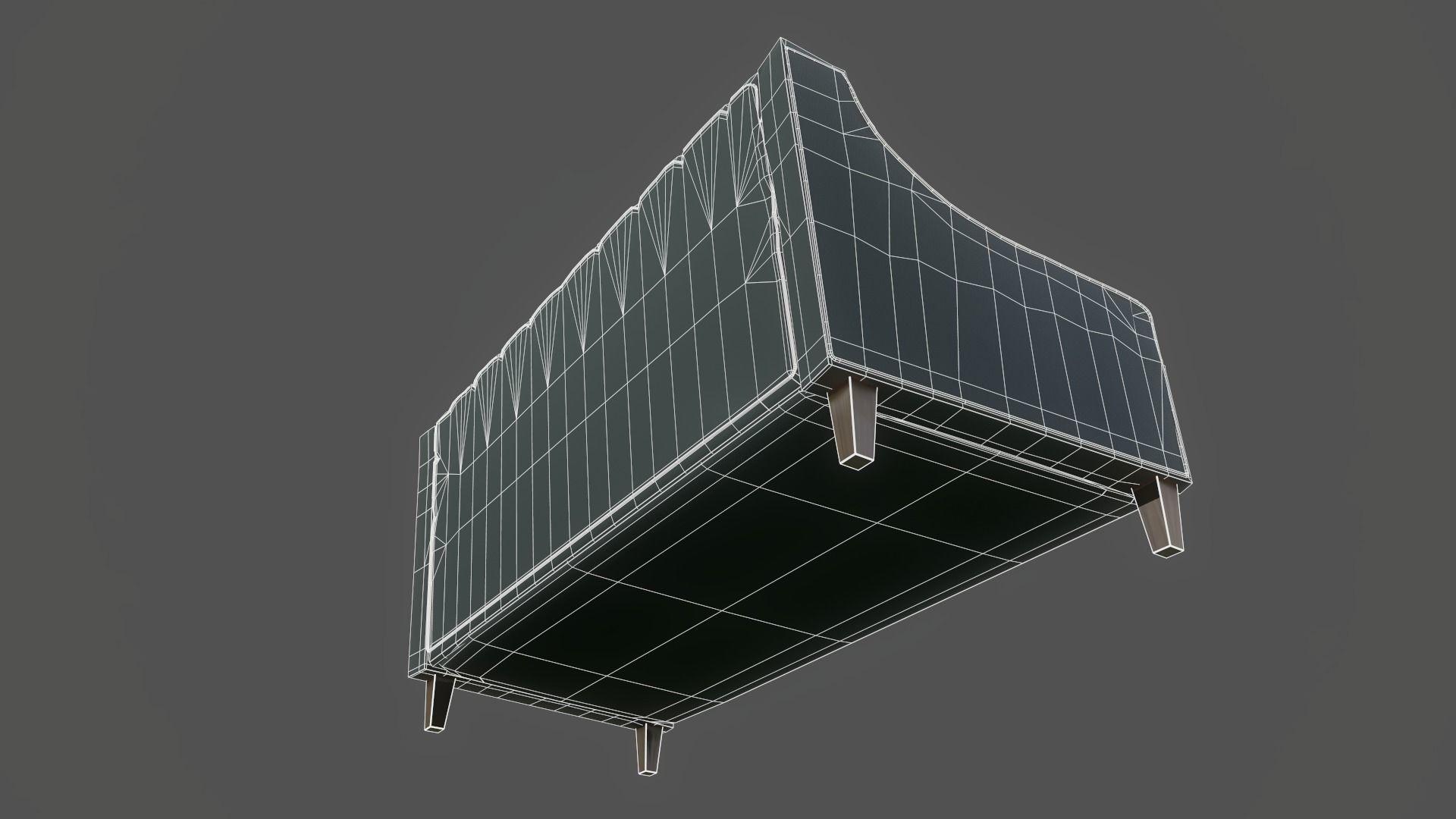 Sofa with color variations Low-poly 3D model_14