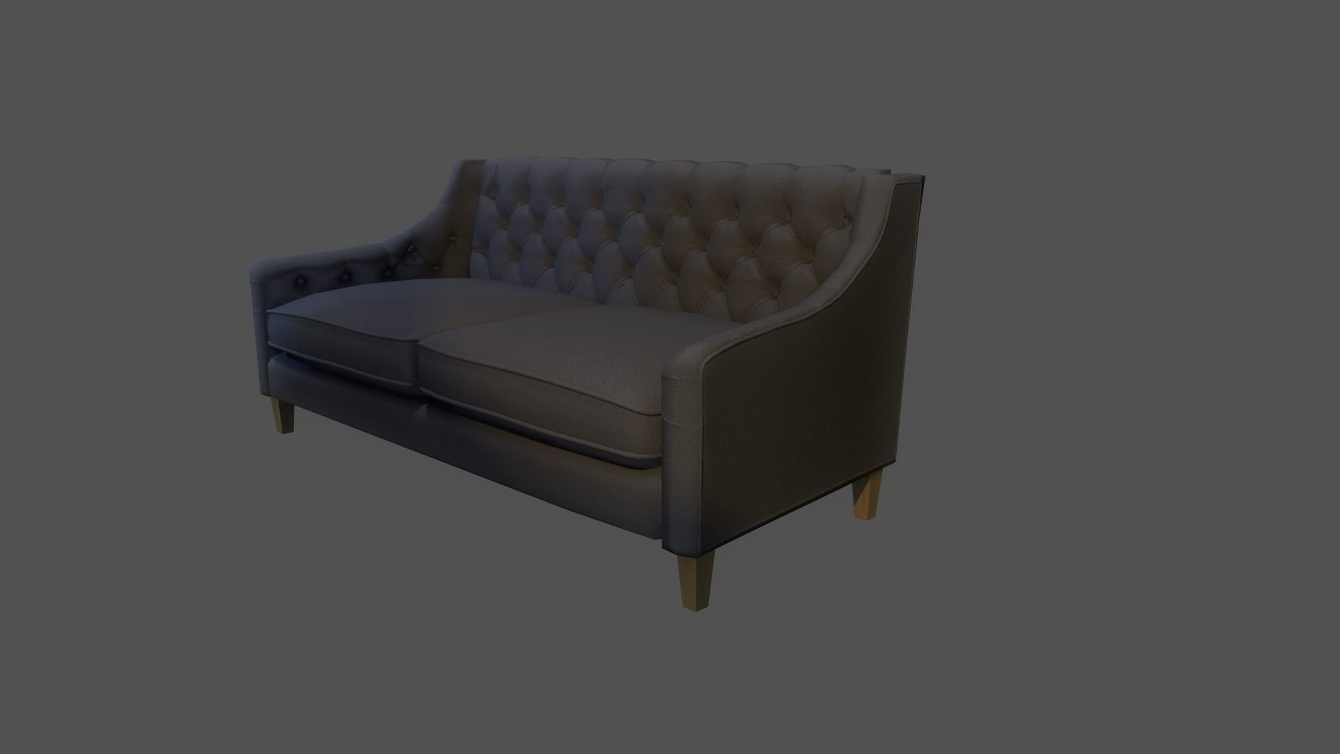Sofa with color variations Low-poly 3D model_10