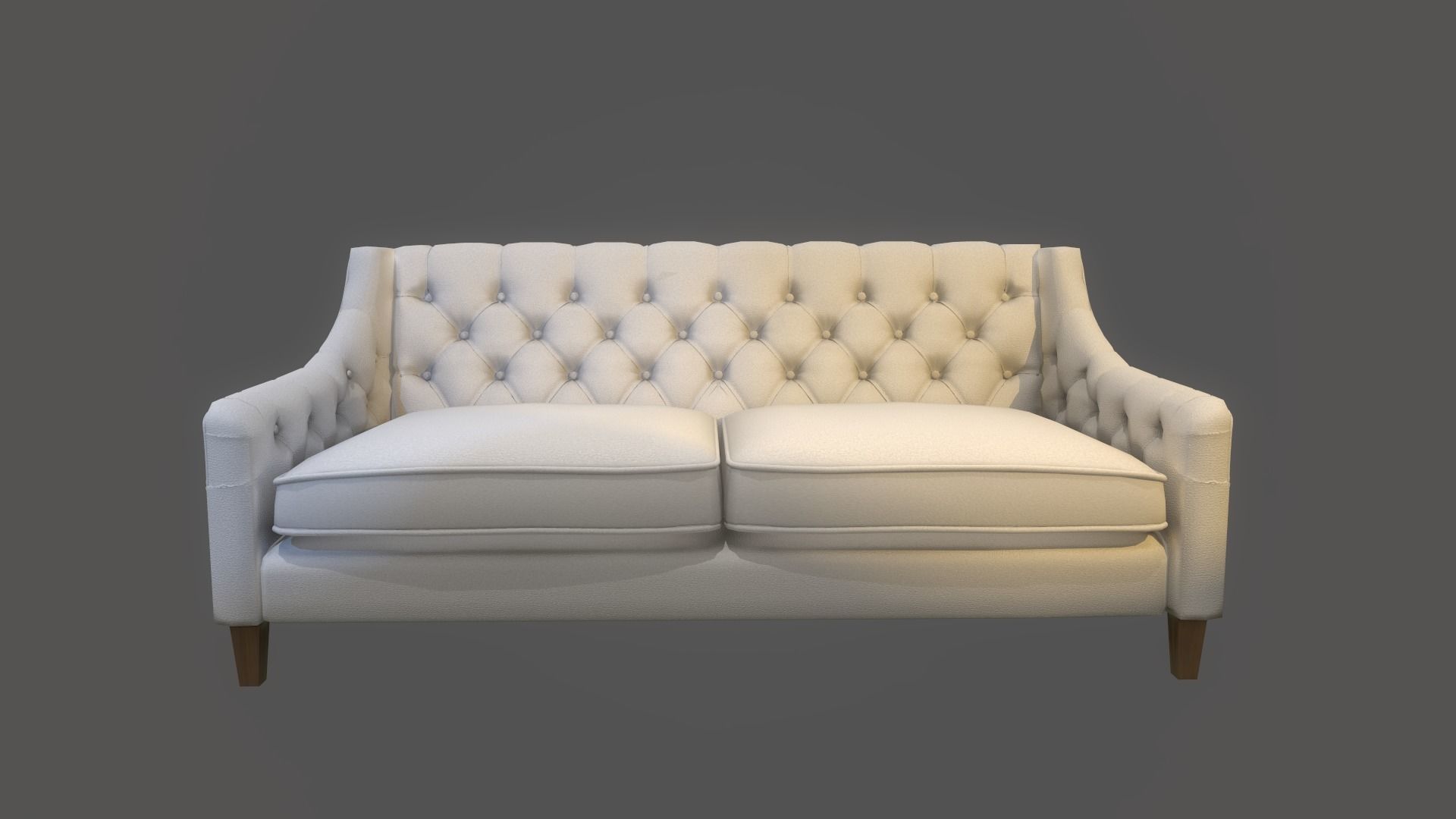 Sofa with color variations Low-poly 3D model_4