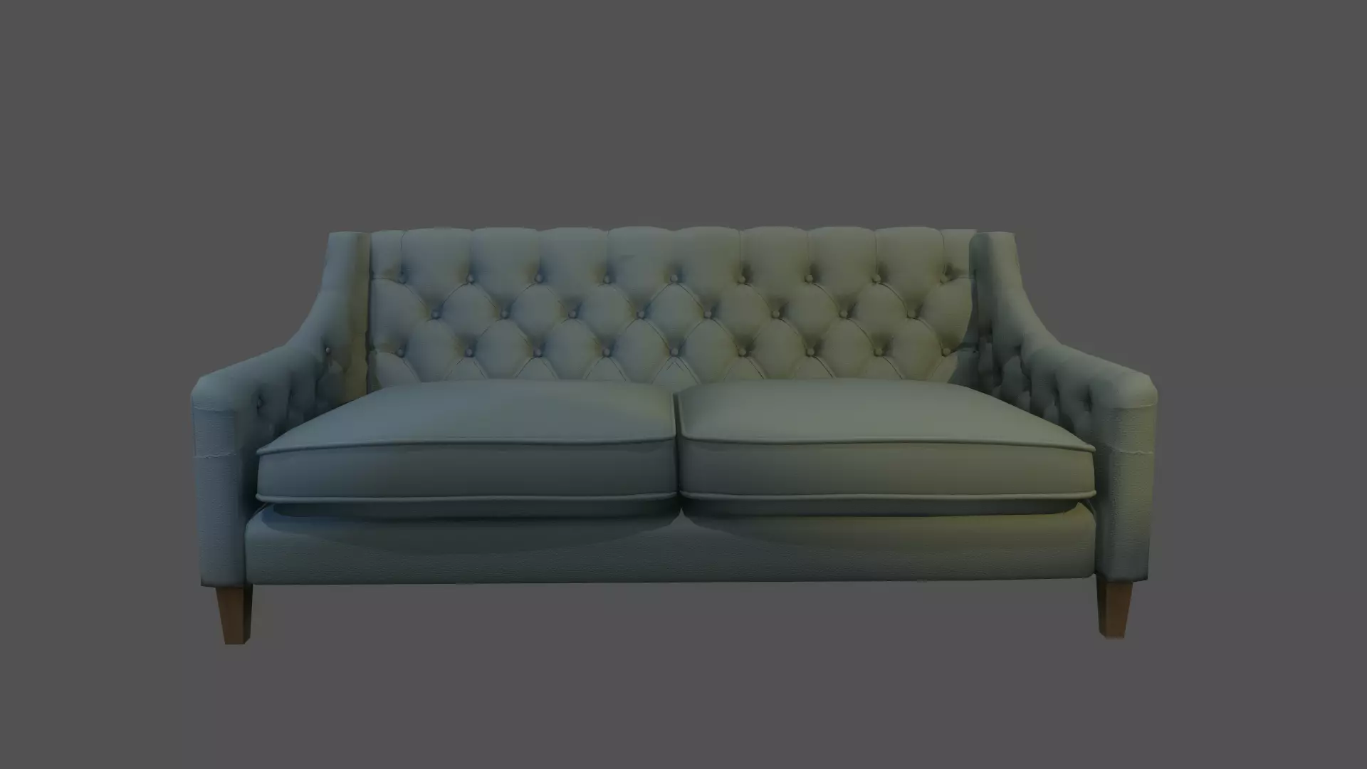 Sofa with color variations Low-poly 3D model_0