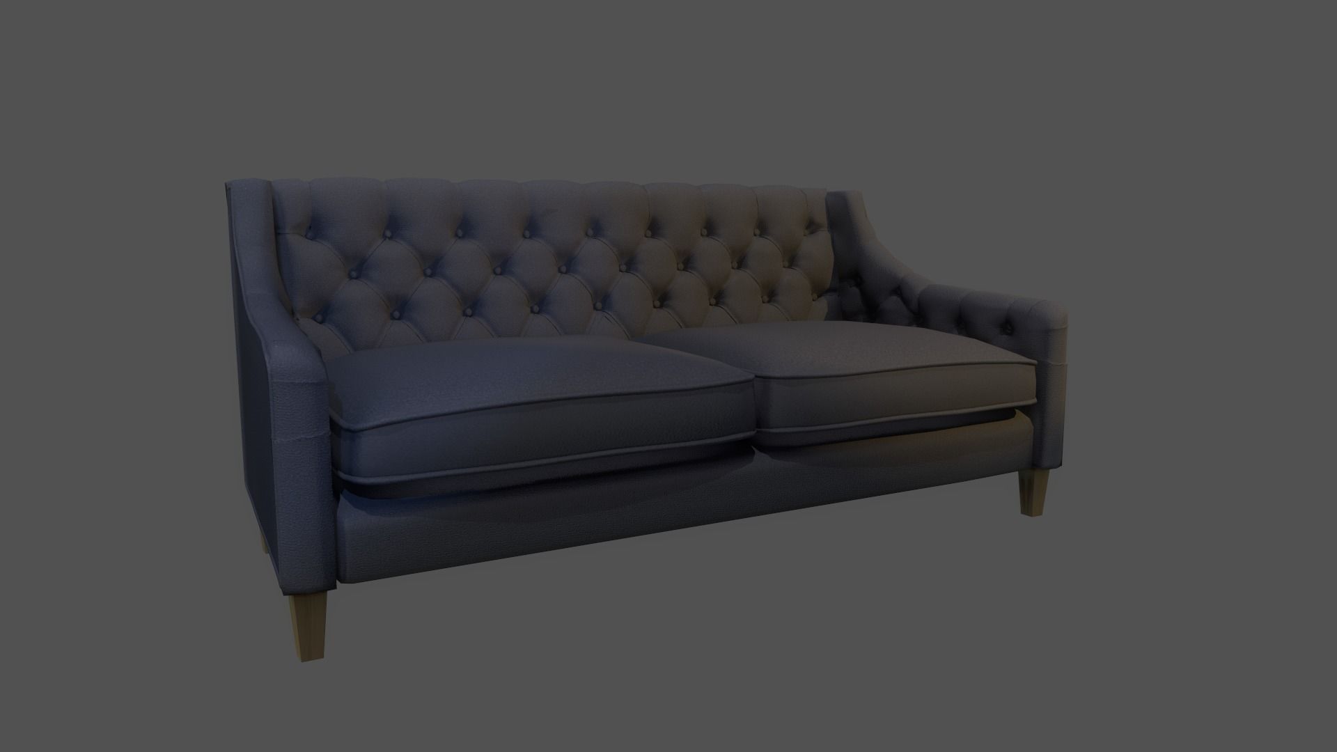 Sofa with color variations Low-poly 3D model_5