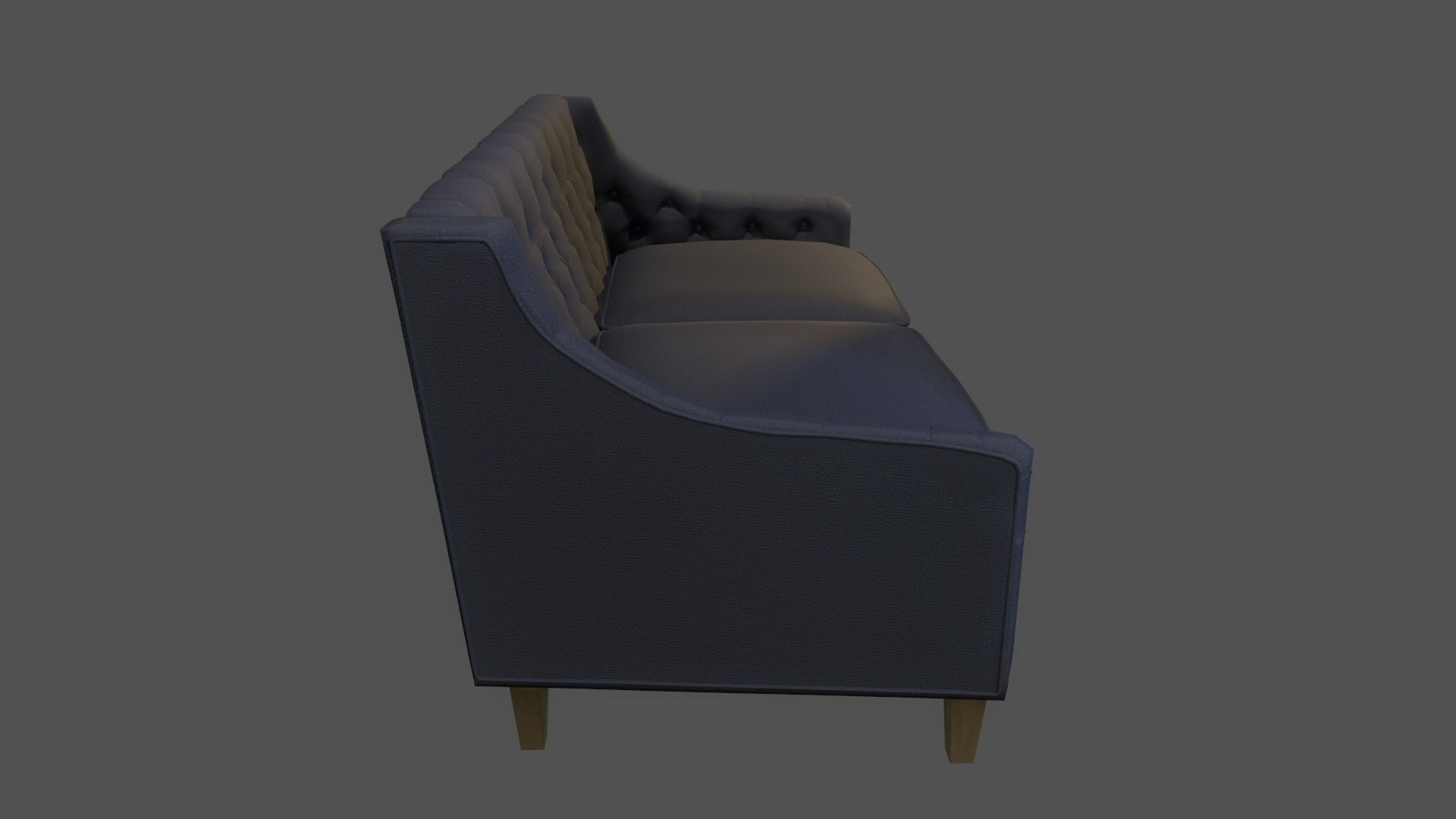 Sofa with color variations Low-poly 3D model_7