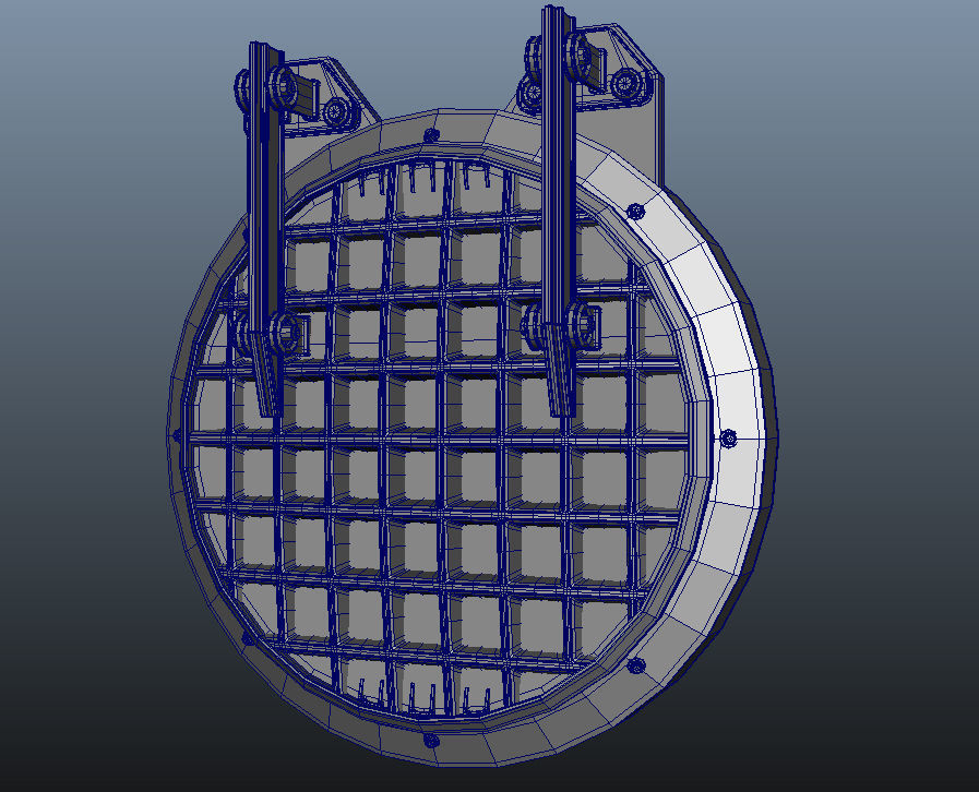 3D Sewer Gate Door Cover  3D model_6