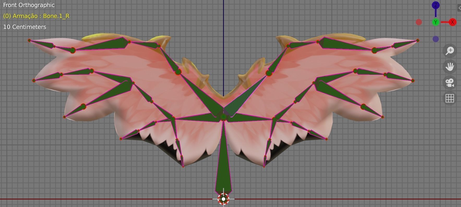 Low-Poly-Ancient-Fairy-Angel-Wings angel wings Low-poly 3D model_9