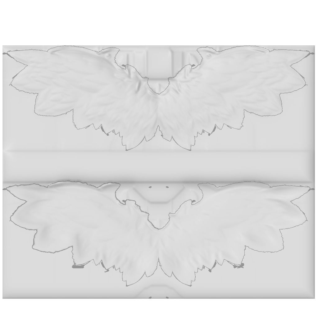 Low-Poly-Ancient-Fairy-Angel-Wings angel wings Low-poly 3D model_17