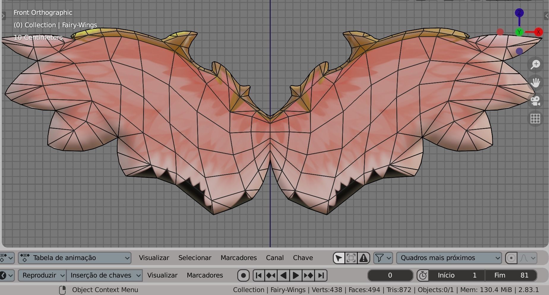 Low-Poly-Ancient-Fairy-Angel-Wings angel wings Low-poly 3D model_10