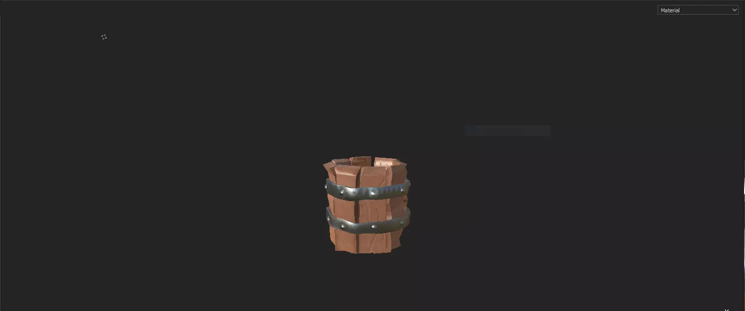 GameReady Stylized Wooden Cup Official Asset for Upcoming Game Free low-poly 3D model