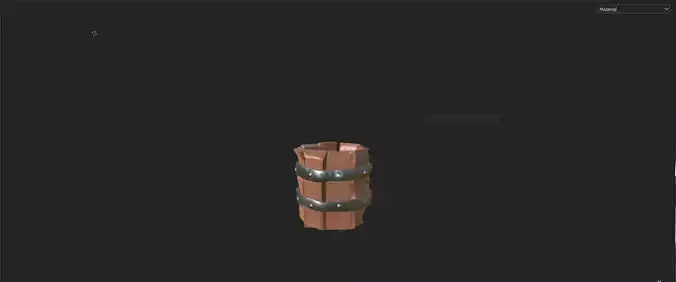 GameReady Stylized Wooden Cup Official Asset for Upcoming Game