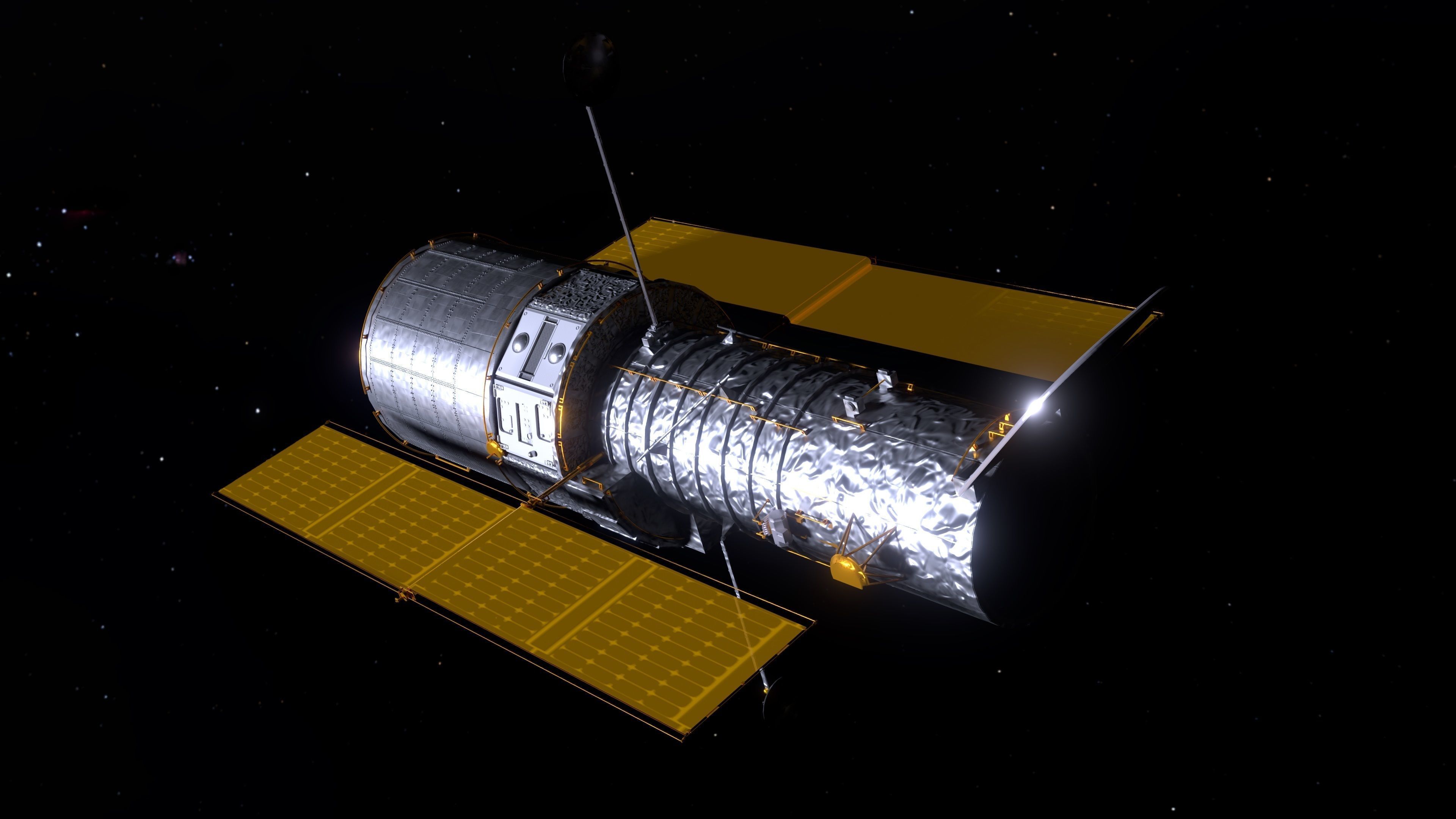 NASA Hubble Space Telescope High Poly 3D model_2