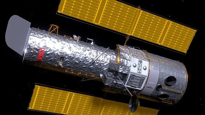 NASA Hubble Space Telescope High Poly 3D model