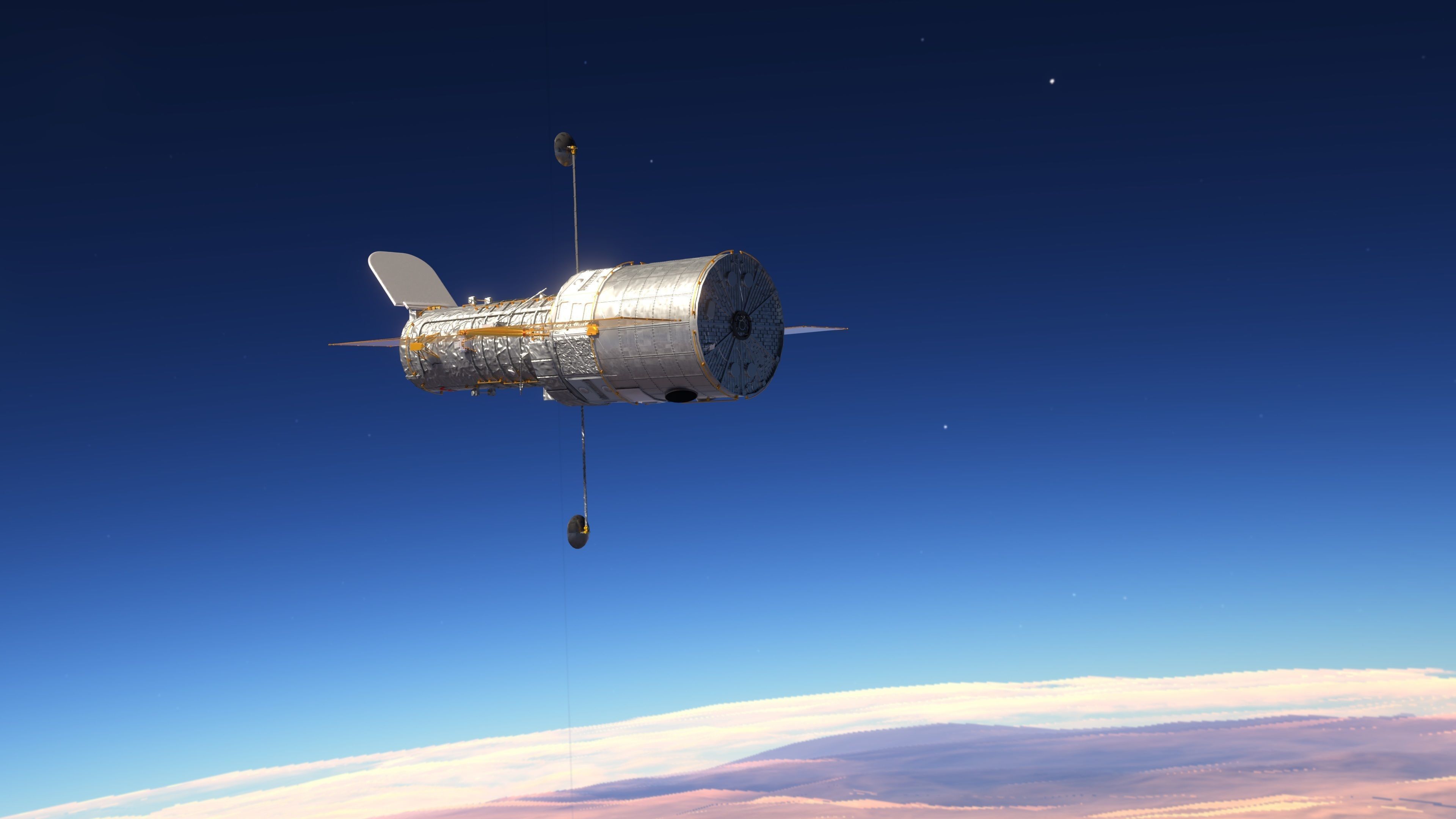 NASA Hubble Space Telescope High Poly 3D model_4