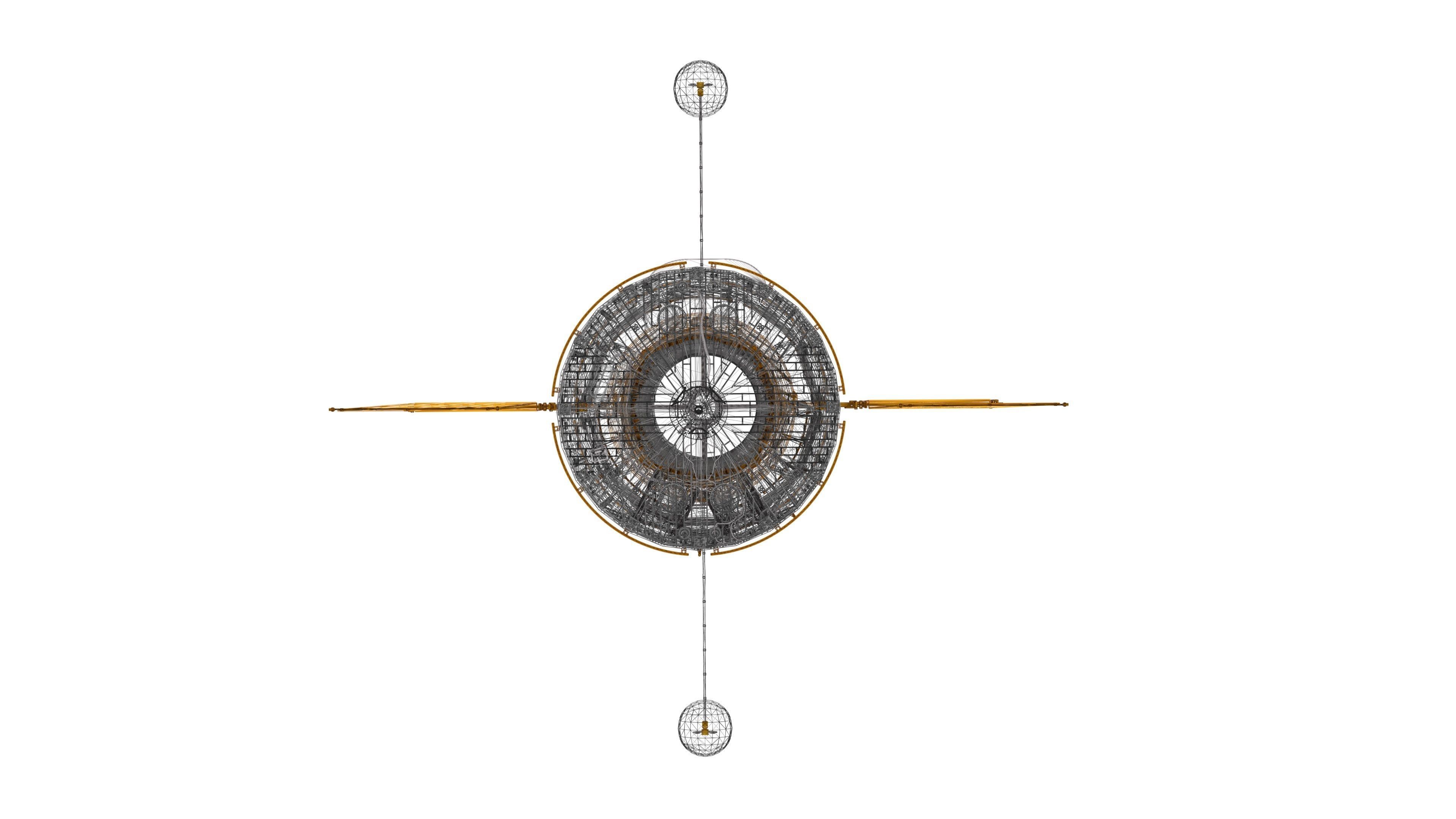 NASA Hubble Space Telescope High Poly 3D model_5