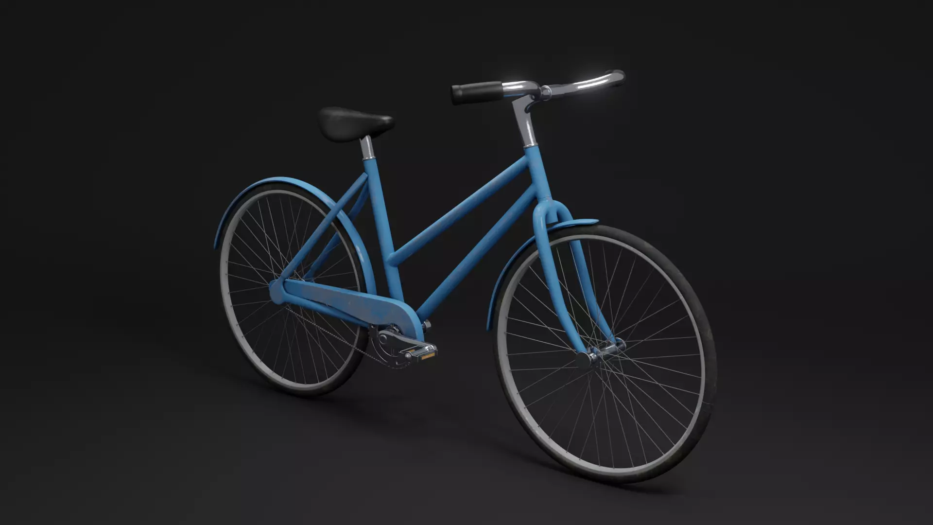 Retro Bike 3D model