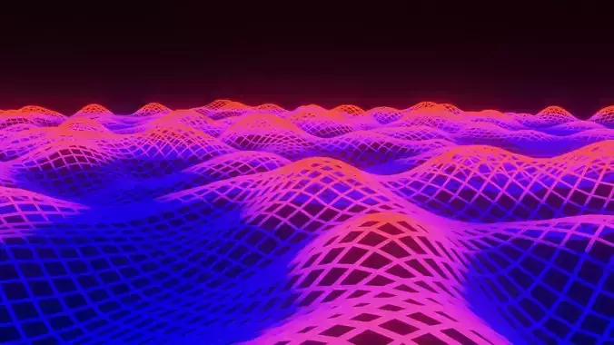 Sci-Fi Wave Animation 3D model